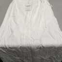 ELLEVEN Linen Flared Maxi Skirt with Back Slit - Elastic Waist Drawstring Long Flowy Ankle-Length Skirt Size XS