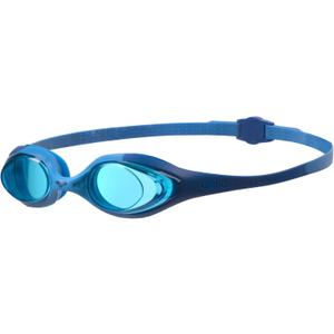 ARENA Unisex Youth Spider Junior Swim Goggles Girls and Boys Ages 6 to 12 Fogless Lenses Easy to Adjust Strap No Leak (Blue/Lightblue/Blue), Style: Youth Non-mirrored
