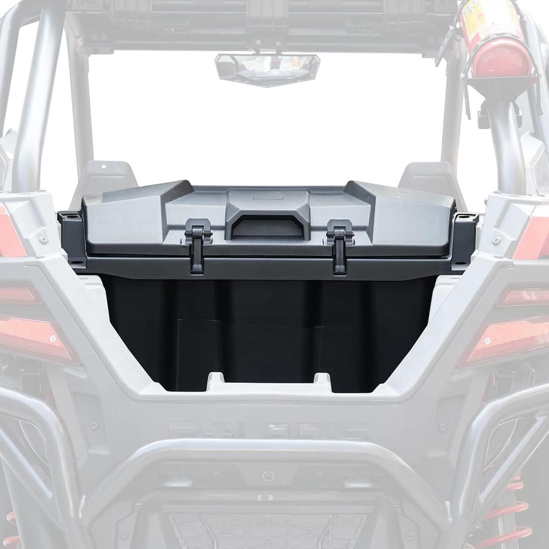 KEMIMOTO PRO XP Cargo Box 73QT Compatible with 2020-2026 Polaris RZR PRO XP/4 2022-2024 RZR Turbo R/4, 2025-2026 Pro S UTV Rear Storage Gear Tool Bed Box Polyethylene Two Lockable Latches 2883751