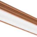 Lithonia Lighting Cambridge 4 Foot LED Kitchen Light Fixture, Linear Flush Mount Ceiling Light Fixture, 4000K Cool White, 3300 Lumens, 120 Volts, 35 Watts, Damp Listed, Oak (FMFL 30840 CAML OA)