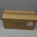 MyGift Succulents Plants Artificial, Fake Faux Indoor House Plants in Round Brown Ceramic Pots, Set of 3