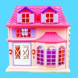 R & S LIMITED Boley: Doll House - Pink & Purple - 16pc Playset - 3 Family Dolls & 12 Furniture Accessories, Foldable & Portable Design, Durable Plastic, Kids 3+