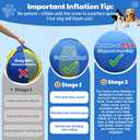 Happypaw 3.0 Upgrade 18'' Herding Ball for Dogs Enhanced Chew Resistance & Heavy-Duty Material, Dog Toy Agility Equipment for Australian Shepherds, Collies, Includes 5 Repair Patches