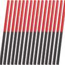 Garneck 50pcs Double Ended Red and Blue Checking Pencils for Students Red and Blue Round Pencils Unsharpened Erasable Colored Checking for Map Coloring Tests and Grading