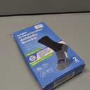 Athletic Socks for Women and Men (2 Pairs) Sport Running Crew Socks - Moisture Wicking Sock for Hiking, Cycling, Gym (Black, L)