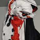 NatuBeau Halloween Costumes Woman 2025, Dalmatian Halloween Costumes Set with Hooded Cape, Red Gloves and Accessory Holder