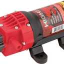 Fimco High-Flo 5151086 High-Performance 12V Diaphragm Sprayer Pump, 1.2GPM, 60PSI, 5Amp, Round-Up Ready
