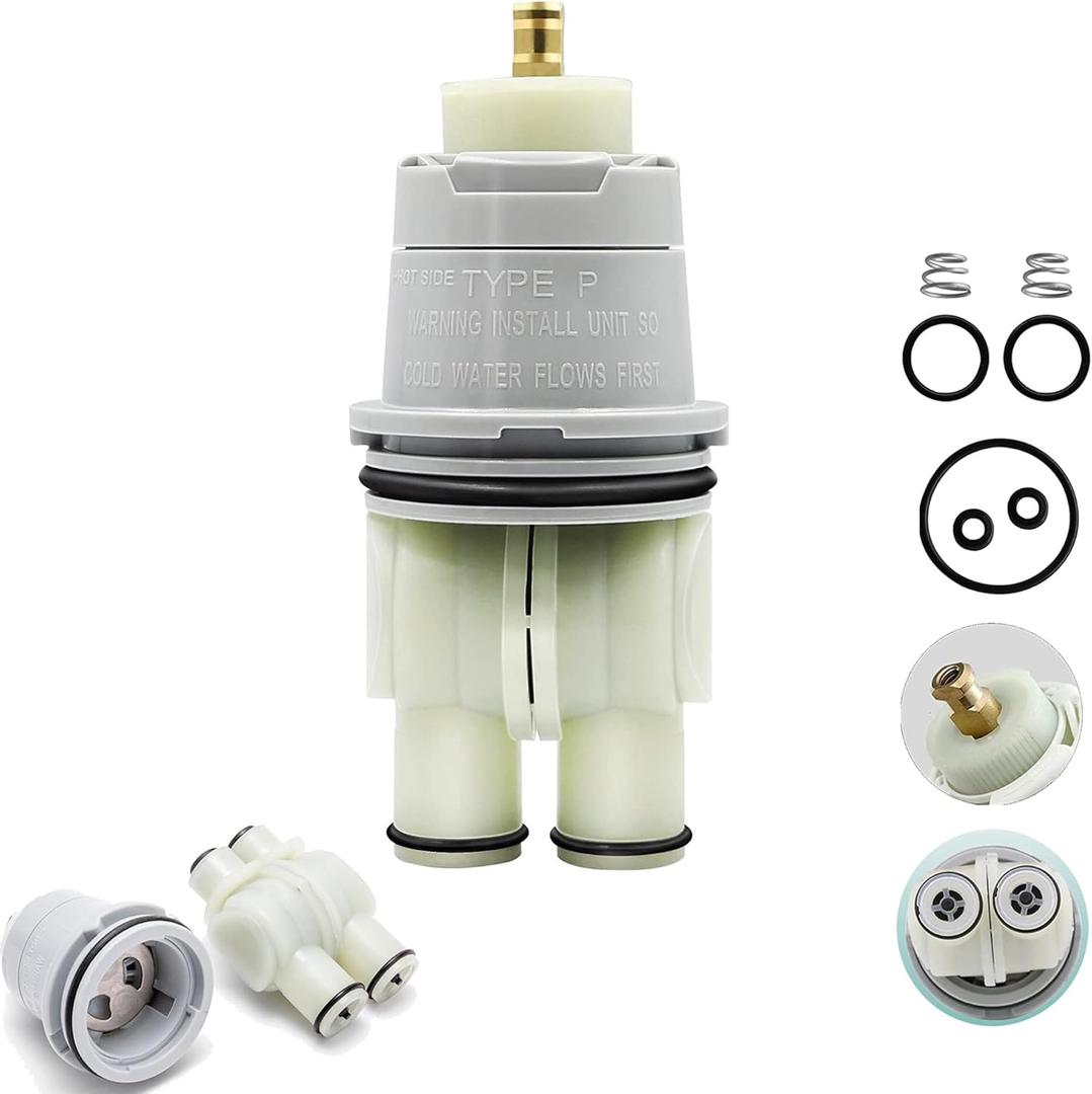 RP46074 Shower Cartridge for Shower and Tub 13/14 Series, Monitor Shower Parts,Single-handle MulitChioce Universal Valve Cartridge Assembly Water Cartridge