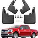XWQZ 4PCS Mud Flaps Compatible with Ford F150 2025 Accessories,Full Set Front and Rear Tire Mud Flaps for F150 Splash Guards Exterior Accessories 2021 2022 2023 2024,All Weather No Drilling Required