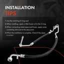 A-Premium A/C Suction Hose & Discharge Line Hose Assembly Compatible with Chevrolet & GMC Models - C1500, C2500, C3500, K1500, K2500, K3500, 1994, 5.0L 5.7L