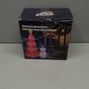 7FT Christmas Inflatables Cute Inflatable Christmas Tree with Snowman Christmas Decorations Outdoor Christmas Blow Up for Yard, Outside, Built-in LED Lights with Tether