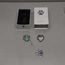 Pet Memorial Suncatcher - Loss of Dog Sympathy Gift, Pet Memorial Gifts for Dogs, Thoughtful Dogs and Cats Bereavement Remembrance Gifts, Gemstone Paw Crystal Suncatcher(Jade)