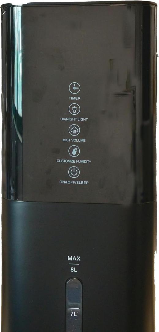 let'me Humidifier Replacement Head, Humidifier Parts Humidifier Accessories, Black