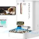 PETKIT Automatic Cat Dog Feeder with Camera, AI-Powered Motion Capturing, 1080P HD Video with Night Vision, 2.4G WiFi Pet Feeder with 2-Way Audio, Dual Hopper Pet Food Dispenser with Desiccant