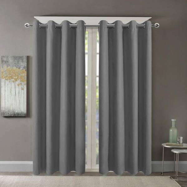 Window Treatment Thermal Insulated Solid Grommet Room Darkening Curtains/Drapes for Bedroom (Set of 2 Panels, 36x56 In)