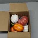 36PCS Mini Artificial Pumpkins Fall Decor Set - Realistic Small Fake Pumpkins for Decorating with Gourd Fall Leaves Acorns Pinecones for Autumn Table Centerpiece, Thanksgiving Harvest Home Decorations (Style 2)