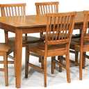 Homestyles Arts and Crafts Cottage Oak 7-Piece Rectangular Dining Set, 48"W