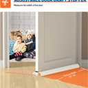 MAGZO Door Draft Stopper, 30 Inch Adjustable Under Door Gap Filler, Fits 26'' - 30'' Bottom Widths, Seals Gaps up to 1.7", Soundproof Sweep Blocks Air, Noise, Light, Beige
