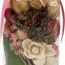 De La Terre Home Floral Fragrance Potpourri Mini Bag Decor (Pink)