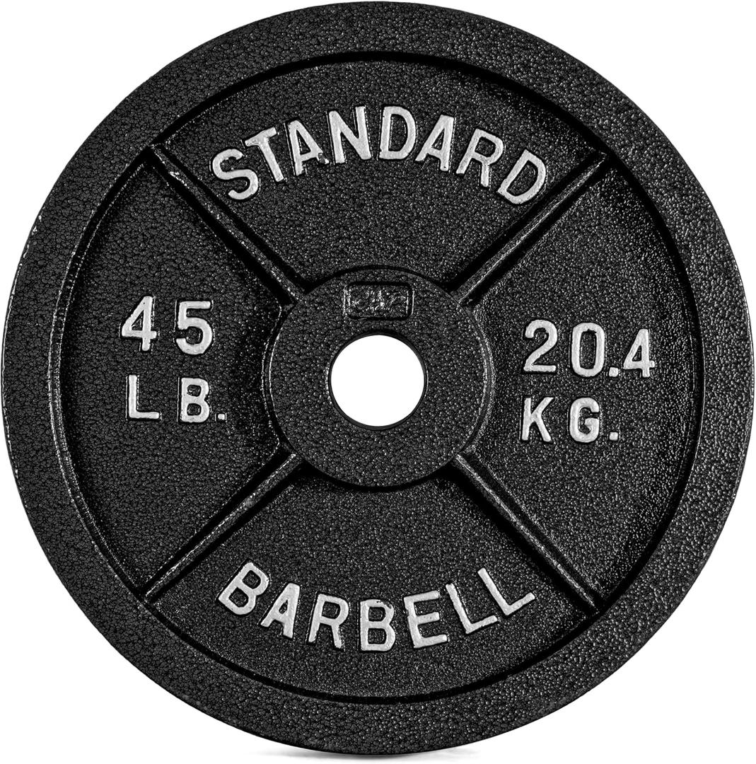 CAP Barbell 2-Inch Olympic Grip Plate, 45-Pounds