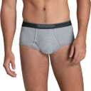 Fruit of the Loom Men's Underwear Briefs, Tag Free & Moisture Wicking (Black, L)