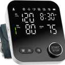 Blood Pressure Monitor Upper Arm Monitors for Home Use Adjustable 8.7"16.5" Cuff LED Display 2x120 Memory Intelligent Voice Portable Machine with Storage Bag, The screen is scratched