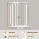 Fairy Baby Small Narrow Baby Gate for Doorways Stairs Hallway 25-27 Inch Wide, Pressure Mounted Walk Through Gates, Indoor Safety Child Gates for Kids or Pets