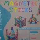 COUOMOXA 74pcs STEM Magnetic Toy: Educational Building Blocks Set for 3 4 5 6 7 8 9 Years Old Kids - Puzzle Toys for Kids Age 3-9 Home School - Birthday Gift for Boys Girls