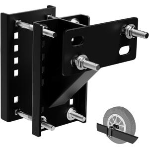 TRVL FIELDER Trailer Spare Tire Mount, Spare Tire Carrier, Spare Tire Holder Bracket Fits 4 & 5 & 6 Lugs Trailer Wheels on 4", 4.5", 4.75", 5" and 5.5" Bolt Patterns, Holds up to 180 Lbs