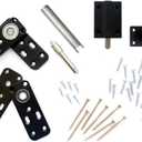 MURPHY DOOR Hidden Hinge Hardware - Easy DIY Hidden Door System, Heavy Duty Swinging Door Hinge for Secret Door or Hidden Door Bookcase, Up to 300 lbs