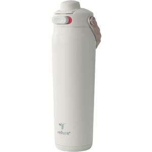 REDUCE Aura Vacuum Insulated 26 oz Water Bottle - Leak-Proof & Chug Spout for Quick Hydration - Keeps Drinks Cold for 30 Hours - Removable Handle for Travel or Gym - Soft Sit Base Yelow