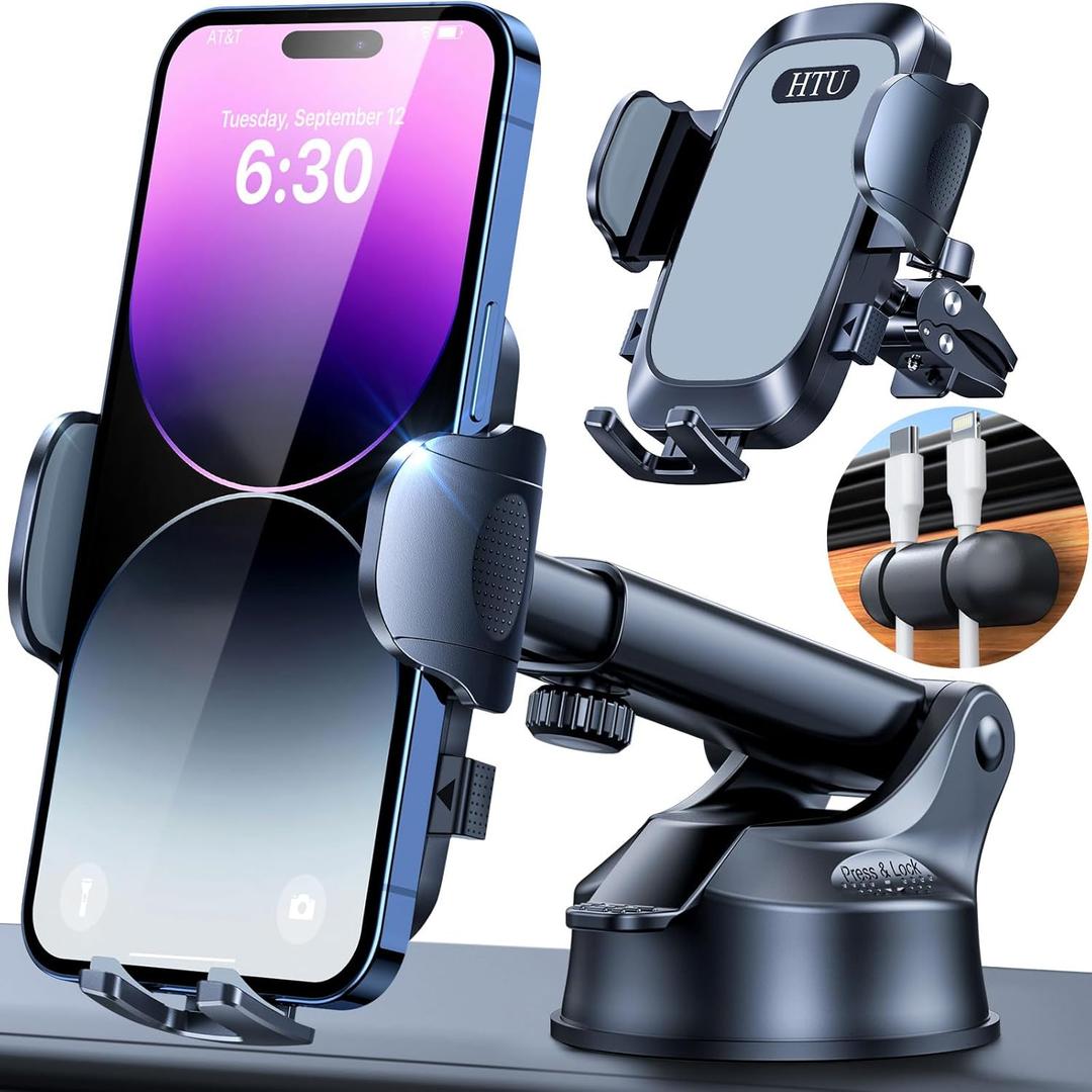 2025 Ultimate Car Phone Mount80+LBS Strongest Suction & Military-GradePatent & Safety Certs Cell Phone Holder Truck Stand for Dashboard Windshield Vent for iPhone 16 Pro Max 15 14 (Grey)