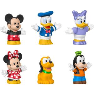 Fisher-Price Little People Toddler Toy Disney Mickey Mouse & Friends 6-Piece Figure Set for Preschool Pretend Play Kids Ages 18+ Months
