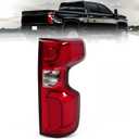 Right Tail Light Assembly Compatible with 2019-2023 Silverado 1500 2500HD 3500HD Passenger Side Tail lamp Rear Brake Lamp Back light 84678150 GM2801311