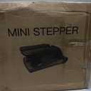 Air Compression Resistance Stepper Adjustable Mini Stair Climber for Home Cardio Workout, Portable Stepper Machine with LCD Display, 5-Level Adjustable Resistance, Non-Slip Pedals - Batt. not incl.