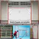 EZGoal Hockey Backstop, Red/White, 10' x 6'
