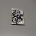 2 x Stretchy Scrunchie Lanyard for ID Badges Keys, Cute Teacher Lanyard for Women with 2 Card Holders 19.6 Inch (Black and White Flowers)