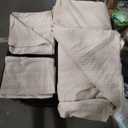 GentleSoft® Cotton Waffle Weave Duvet Cover Set - Khaki - Full, 3pieces 