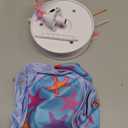 Rechargeable Interactive Cat Toys, Automatic Cat Toy for Indoor Cats, Durable Hide and Seek Cat Toy with Moving Concealed Feathers, Touch Activated Kitten Toys Cat Exercise Toys, Blue Purple Cover