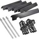 Grill Parts for Weber Genesis II 300 Series, 66032 Flavorizer Bars and 66040 Heat Deflector 67489 Burner Kit for Weber GS4 Genesis II 310 Grills for Weber Genesis GS4 Parts