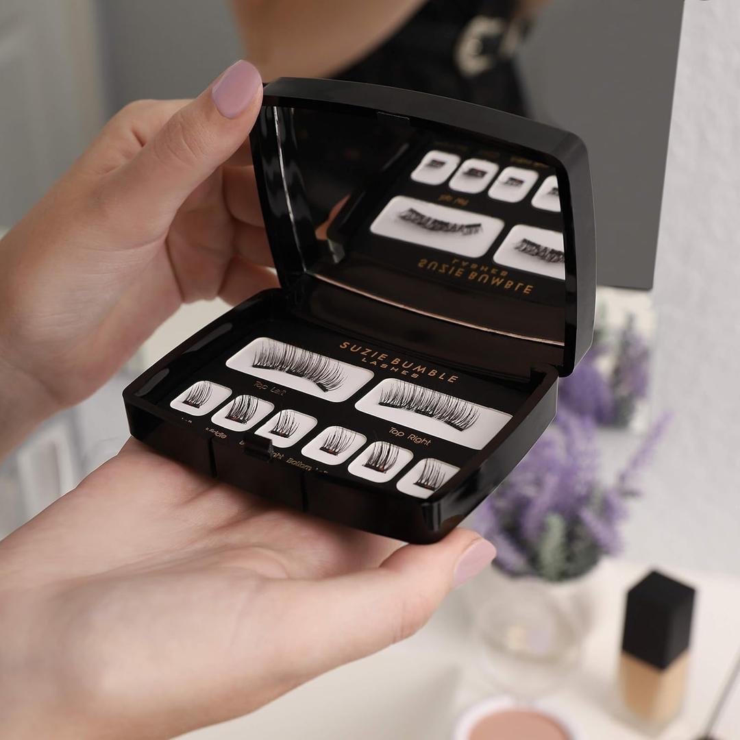 Magnetic Eyelashes Natural Look; Reusable Magnetic Lashes Eyelash Extension Kit - Pestaas Postizas Magneticas - Comes with Beautiful Mirror Travel Case