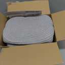 5 Pack Decorative Small Storage Baskets for Shelves, Cotton Rope Woven Basket for Organizing Bathroom, Nursery, Closet, Cabinet, Toys & Socks, Gift Baskets Empty, 11.8"x7.9"x4.7", Gray/White