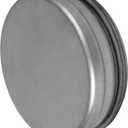 6 Inch Galvanized Steel Dryer Vent Cap with Rubber Gasket – Airtight Metal Duct End Cap Plug, Leak-Proof Indoor & Outdoor Dryer Vent Cover for Exhaust or HVAC Systems – Made in EU