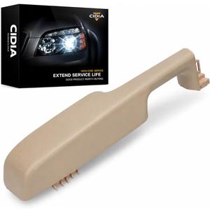 CIDIA Front Door Armrest Passenger Handle 12472876 Compatible with Chevy Silverado Suburban Tahoe Avalanche GMC Sierra Yukon Cadillac Escalade 1999-2006 Right Side （Beige）
