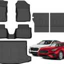 Floor Mats & Cargo Liner Backrest Mat for Subaru Crosstrek 2024 2025 & Impreza 2024 2025 All Weather Liners Custom Fit Subaru Crosstrek 2024 2025 & Impreza Waterproof Durable Accessories