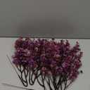 JAKY-Global Babys Breath Fabric Cloth Artificial Flowers 6 Bundle European Fake Silk Plants Decor Farmhouse Wedding Party Decoration Bouquets Real Touch DIY Home Garden (Autumn Purple-6pcs) (6 Bundles, Purple Pink)