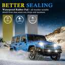 BUNKER INDUST Flush Mount LED Light Pods 5 Inch LED Work Light Bar Pair 48W Driving Bumper Lights Flood Spot Combo Off Road Fog Lights Waterproof for Tractor Truck ATV UTV Golf Cart