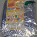 6 Pack Clear Toy Storage Bag with Name Tag& Manual Pocket, Waterproof Transparent PVC Toy Organizer Case for Lego Bricks, Board Games, Building Blocks, Puzzles (Large Capacity, Full Colourful)