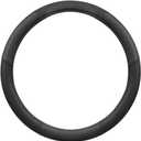 Motor Trend Perforated Microfiber Leather Steering Wheel Cover for Cars Trucks SUVs Vans, Sporty Racing Improved Grip Anti-Fatigue Ergonomic Design, Airbag Compatible - Fits Standard 15" Inch - Black
