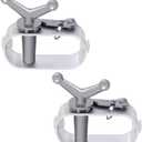 Pool Cover Winch for Above Ground Swimming Winter Ratchet Rust-Proof Aluminum Replacements Pool Cover Winterizing Closing (Pack of 2)